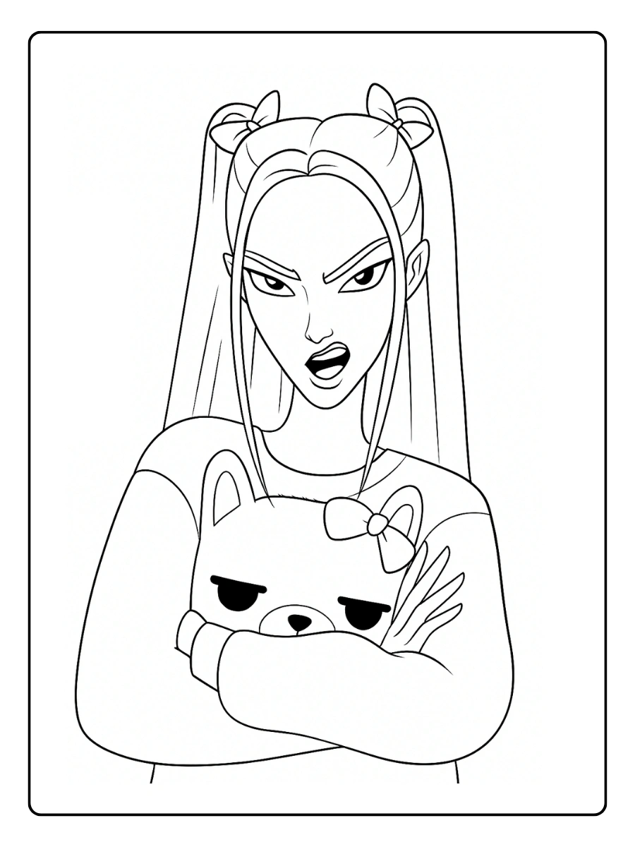 Huntrx KPop Demon Hunters Coloriage (39)