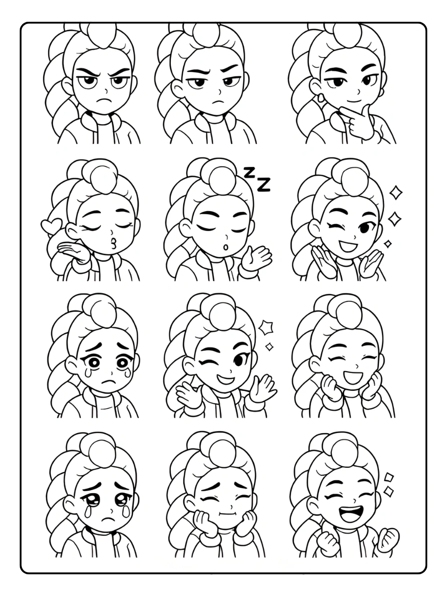 Huntrx KPop Demon Hunters Coloriage (40)