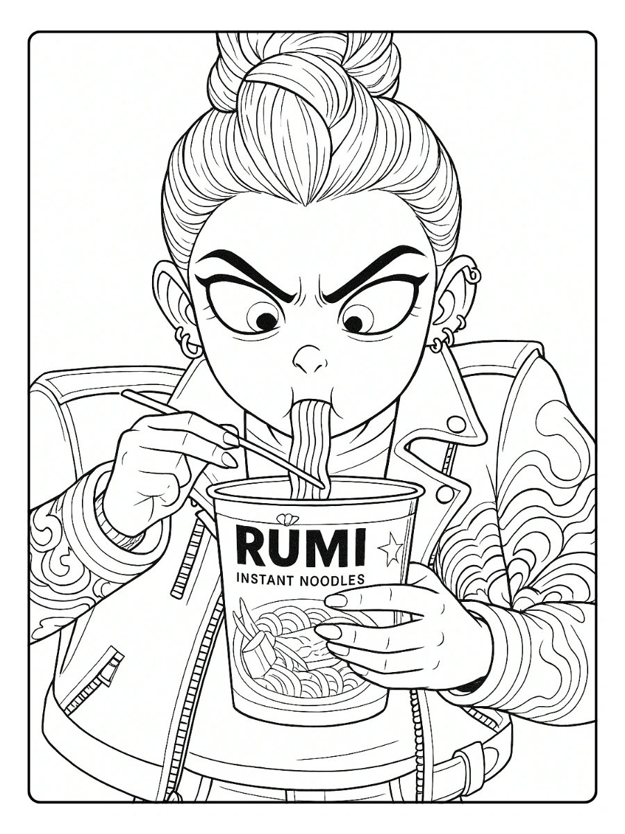 Huntrx KPop Demon Hunters Coloriage (41)