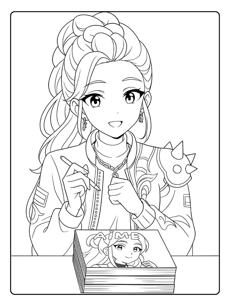 Huntrx KPop Demon Hunters Coloriage (43)