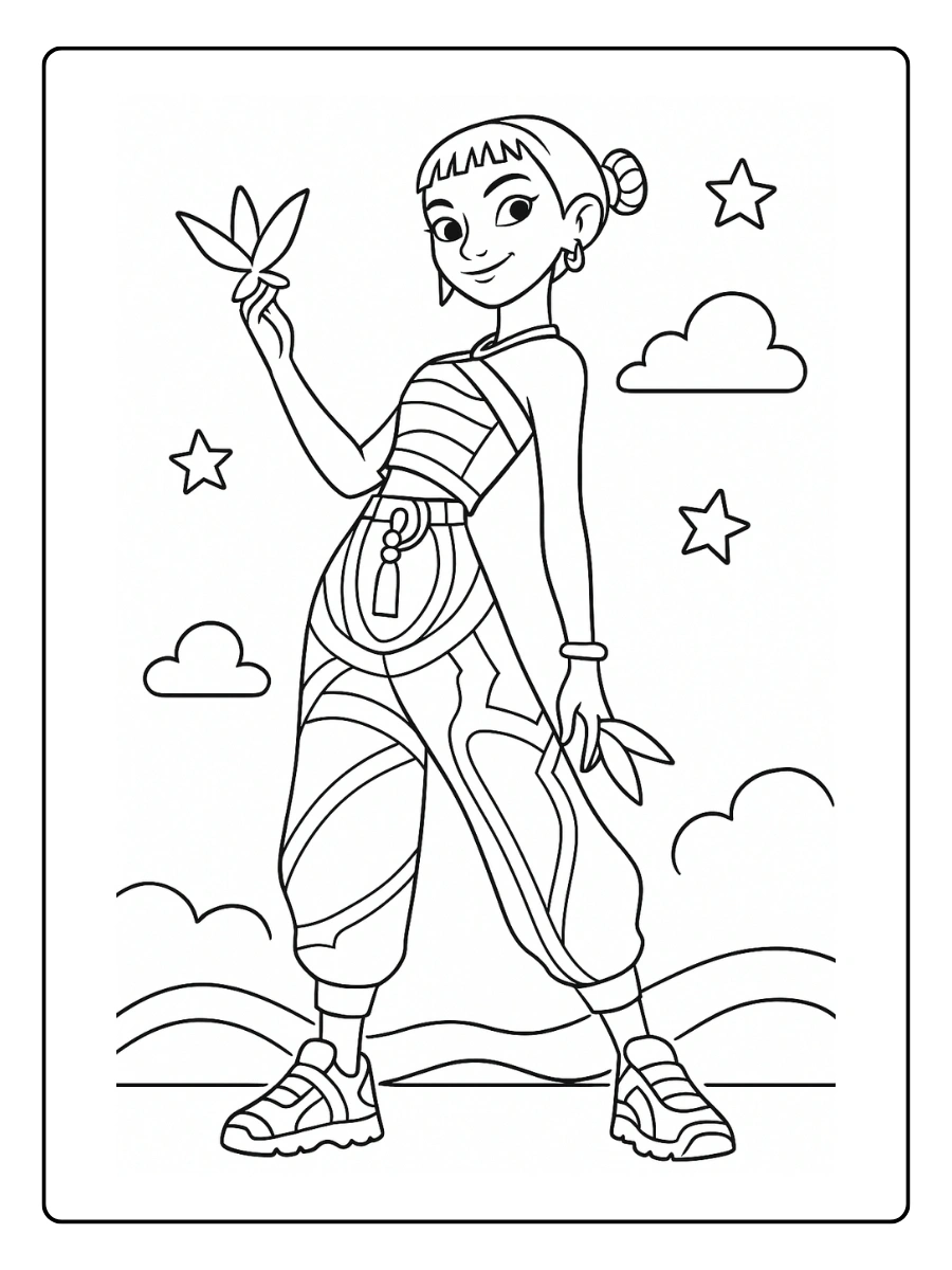 Huntrx KPop Demon Hunters Coloriage (48)