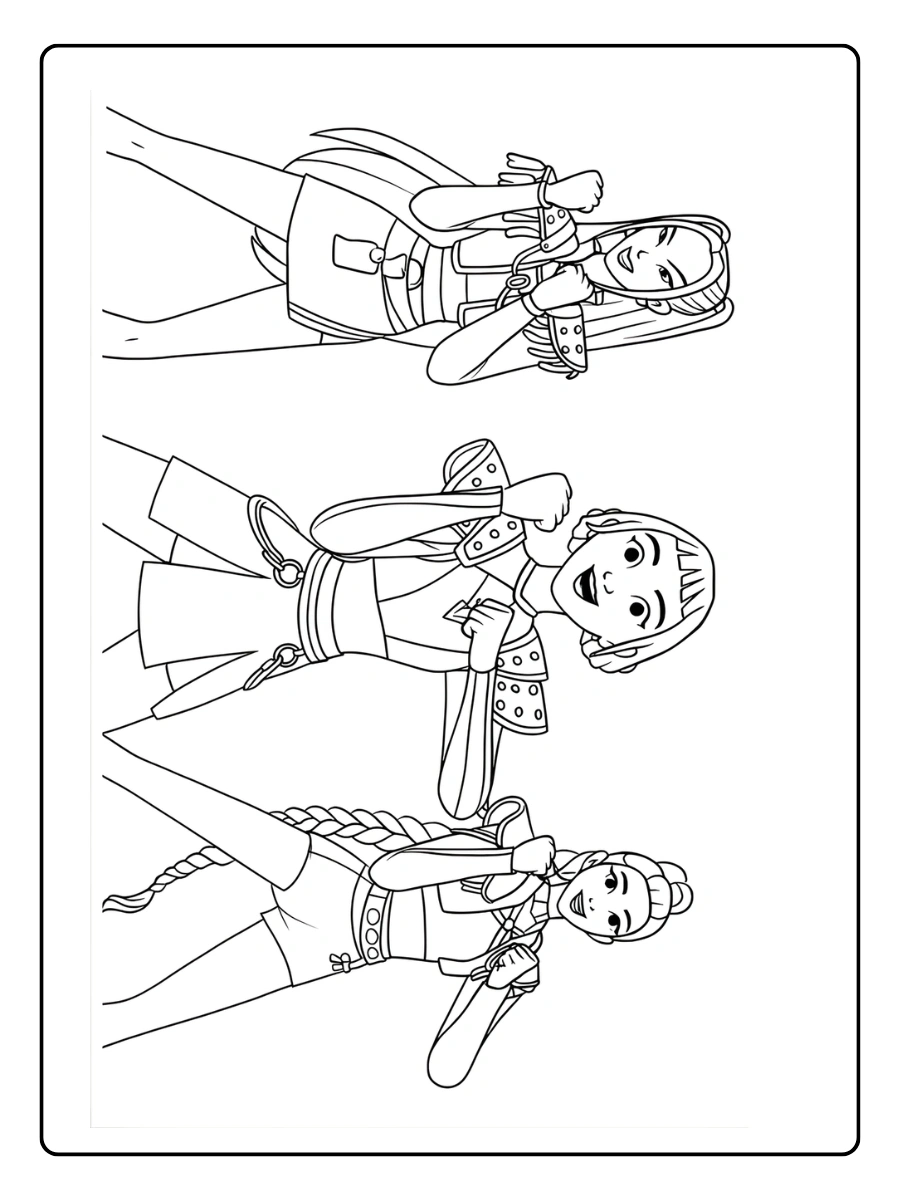 Huntrx KPop Demon Hunters Coloriage (5)