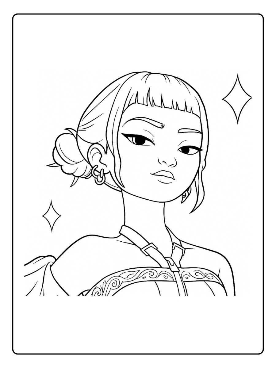 Huntrx KPop Demon Hunters Coloriage (51)