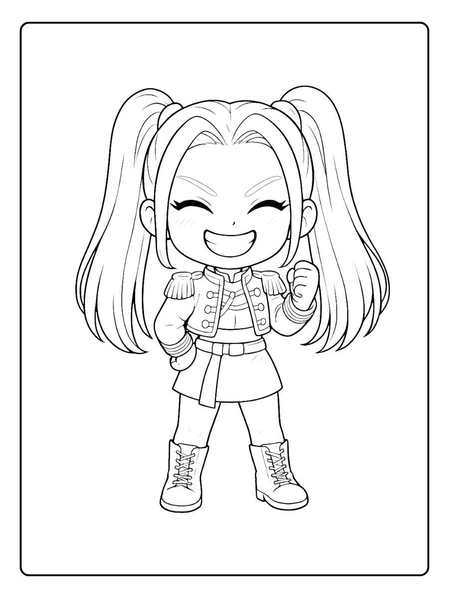 Mira KPop Demon Hunters Coloring Pages (14)