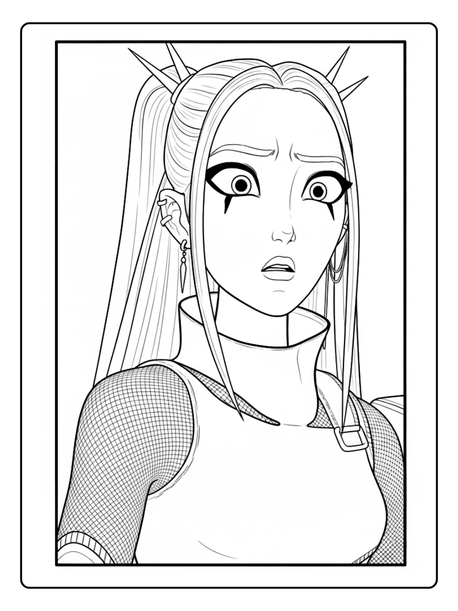 Mira KPop Demon Hunters Coloring Pages (19)