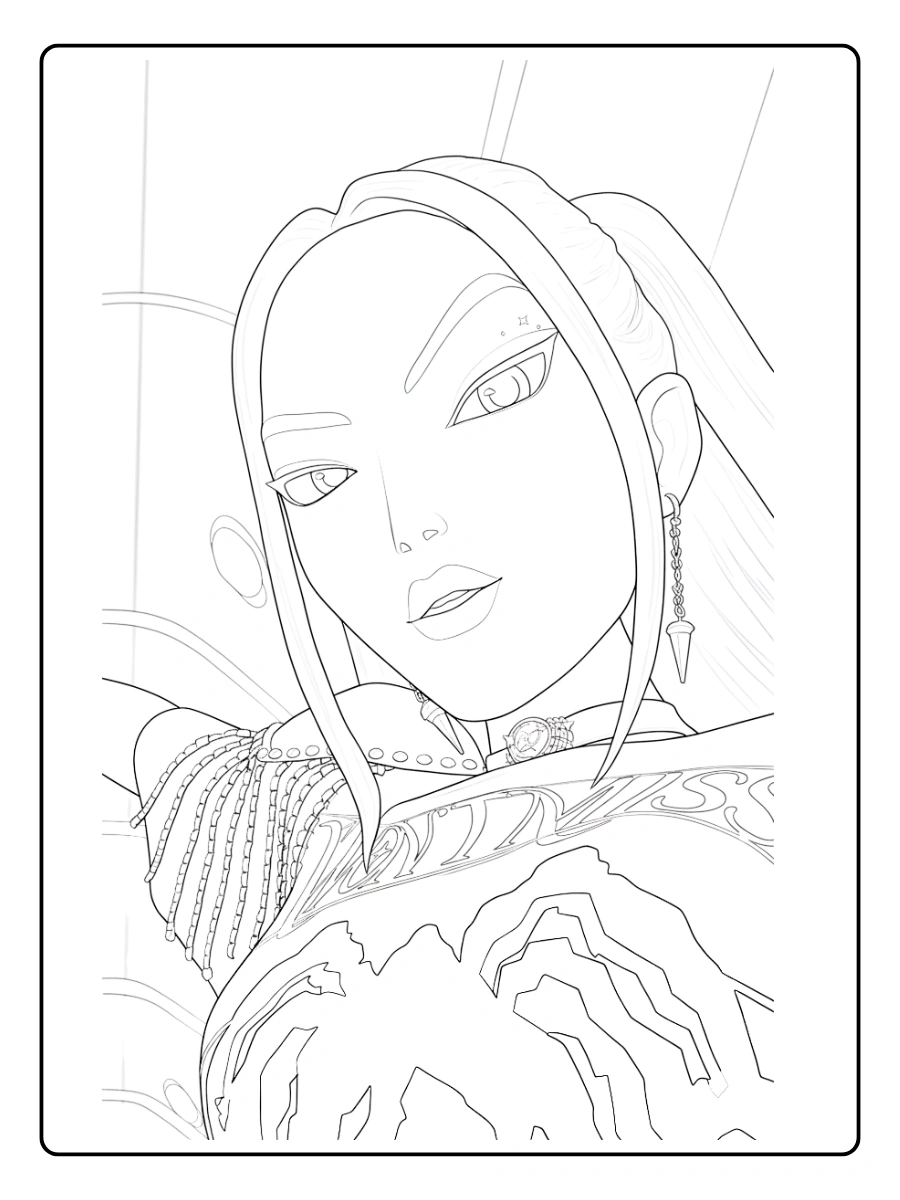 Mira KPop Demon Hunters Coloring Pages (20)