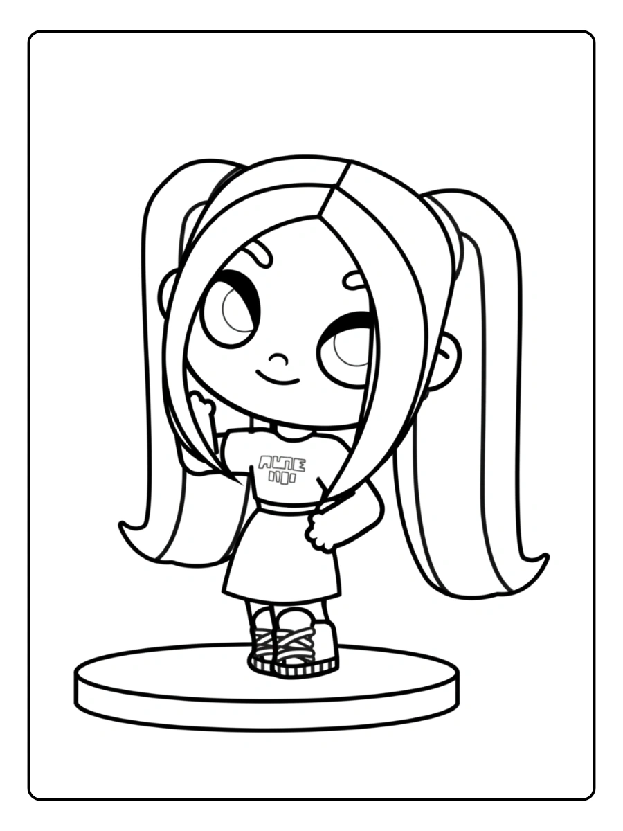 Mira KPop Demon Hunters Coloring Pages (4)