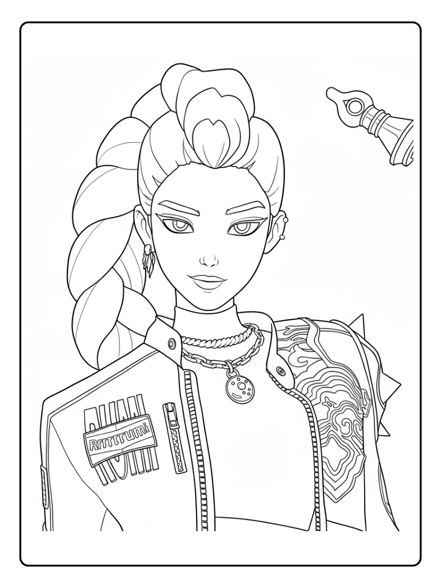 Rumi KPop Demon Hunters Coloriage (31)