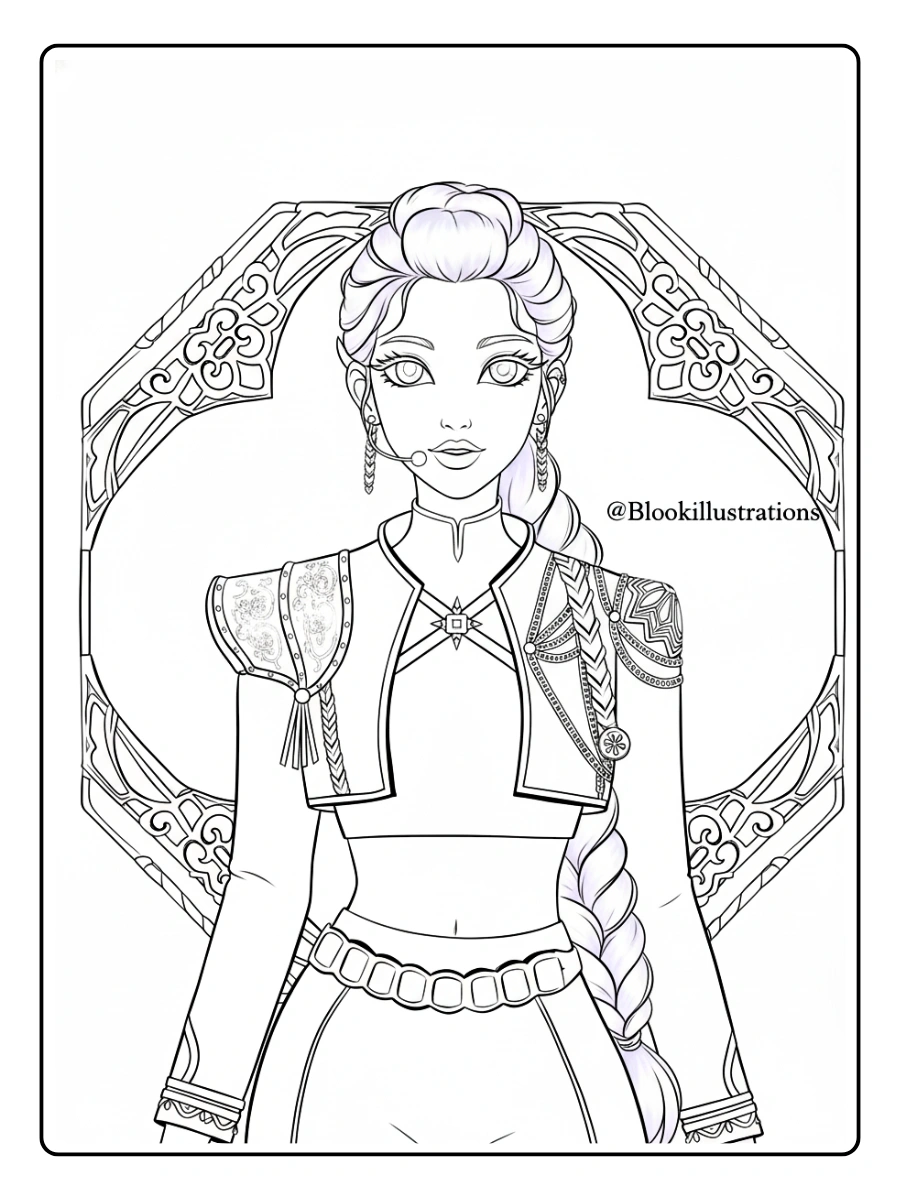Rumi KPop Demon Hunters Coloriage (35)