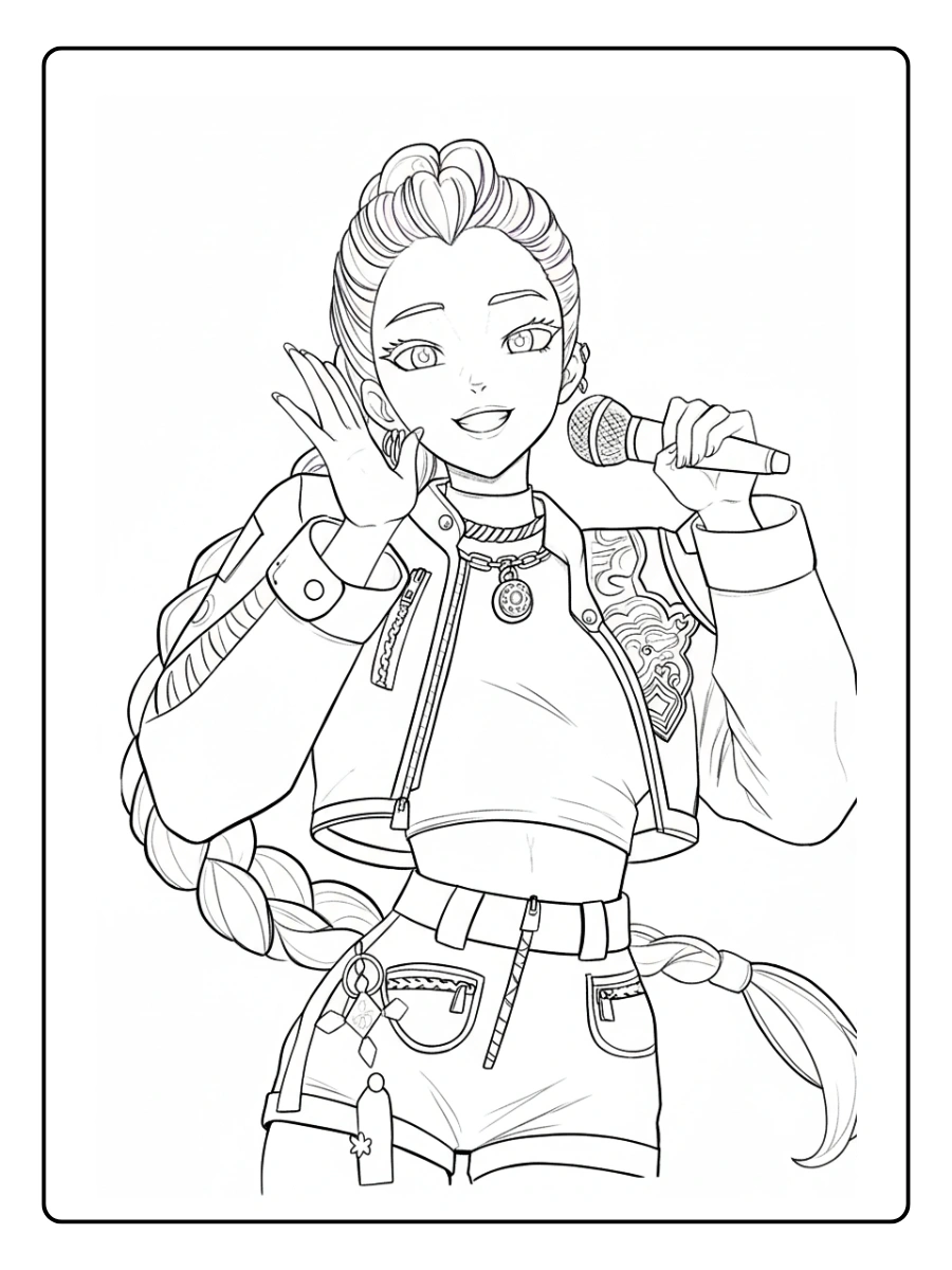 Rumi KPop Demon Hunters Coloriage (45)