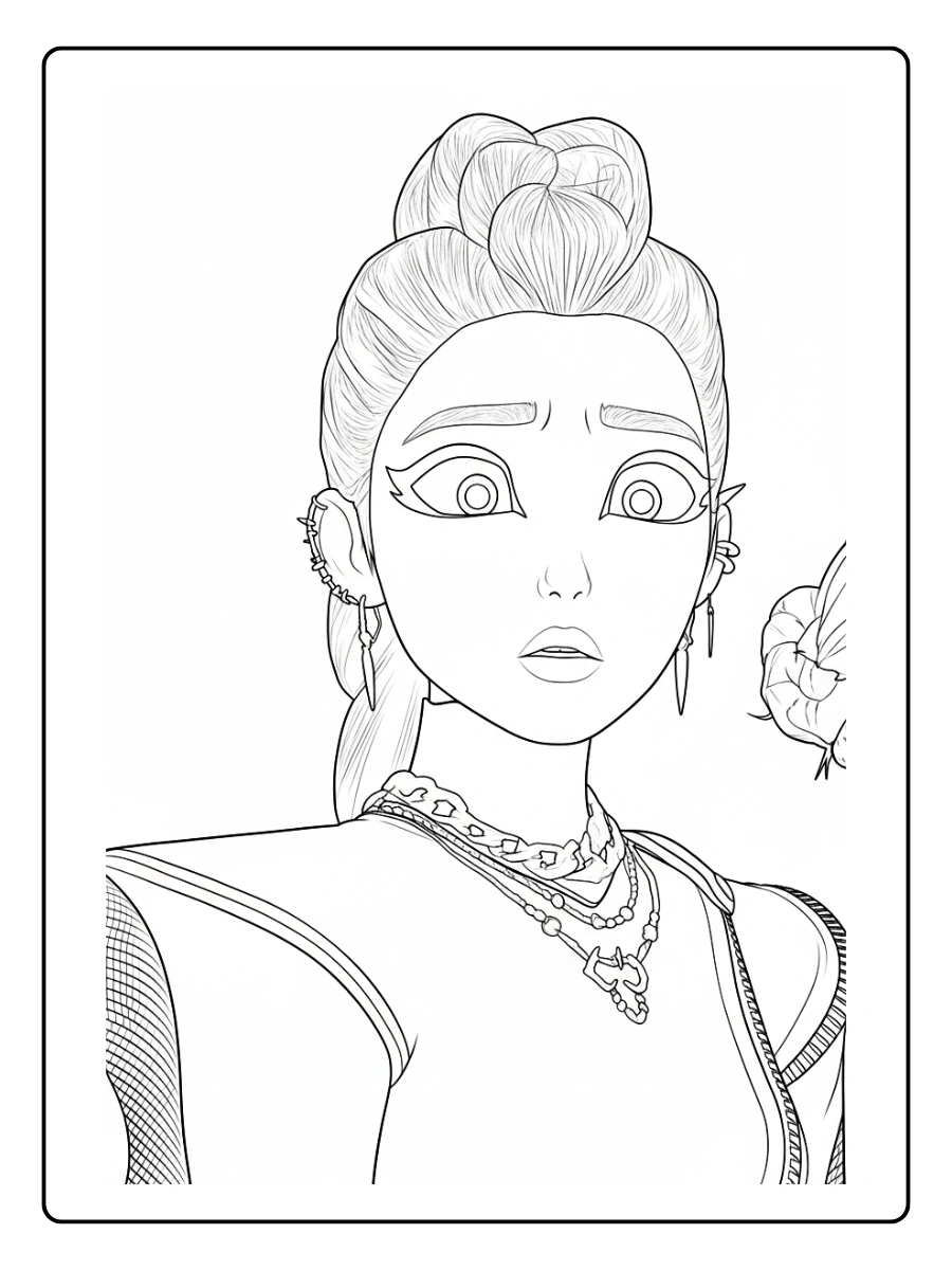 Rumi KPop Demon Hunters Coloriage (49)