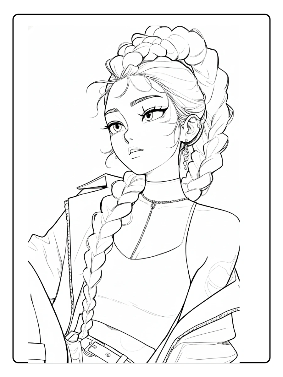 Rumi KPop Demon Hunters Coloriage (51)