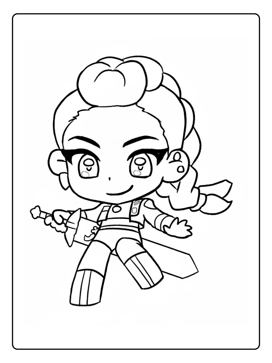 Rumi KPop Demon Hunters Coloriage (52)