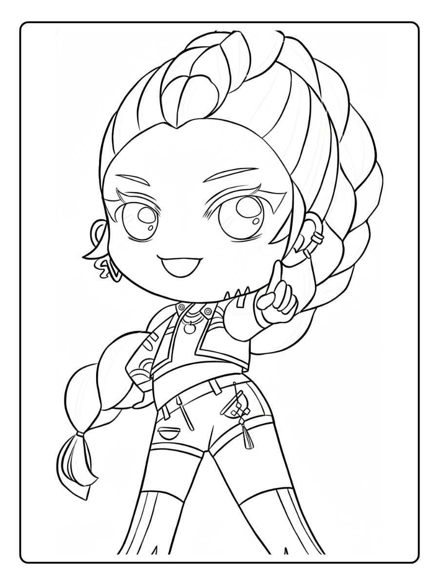 Rumi KPop Demon Hunters Coloriage (55)