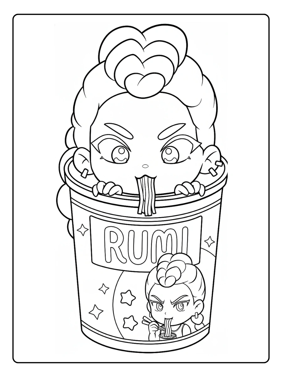 Rumi KPop Demon Hunters Coloriage (56)