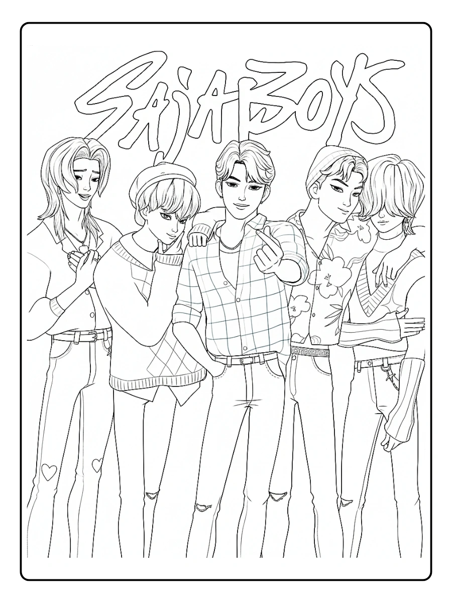 Saja Boys Coloriage (13)