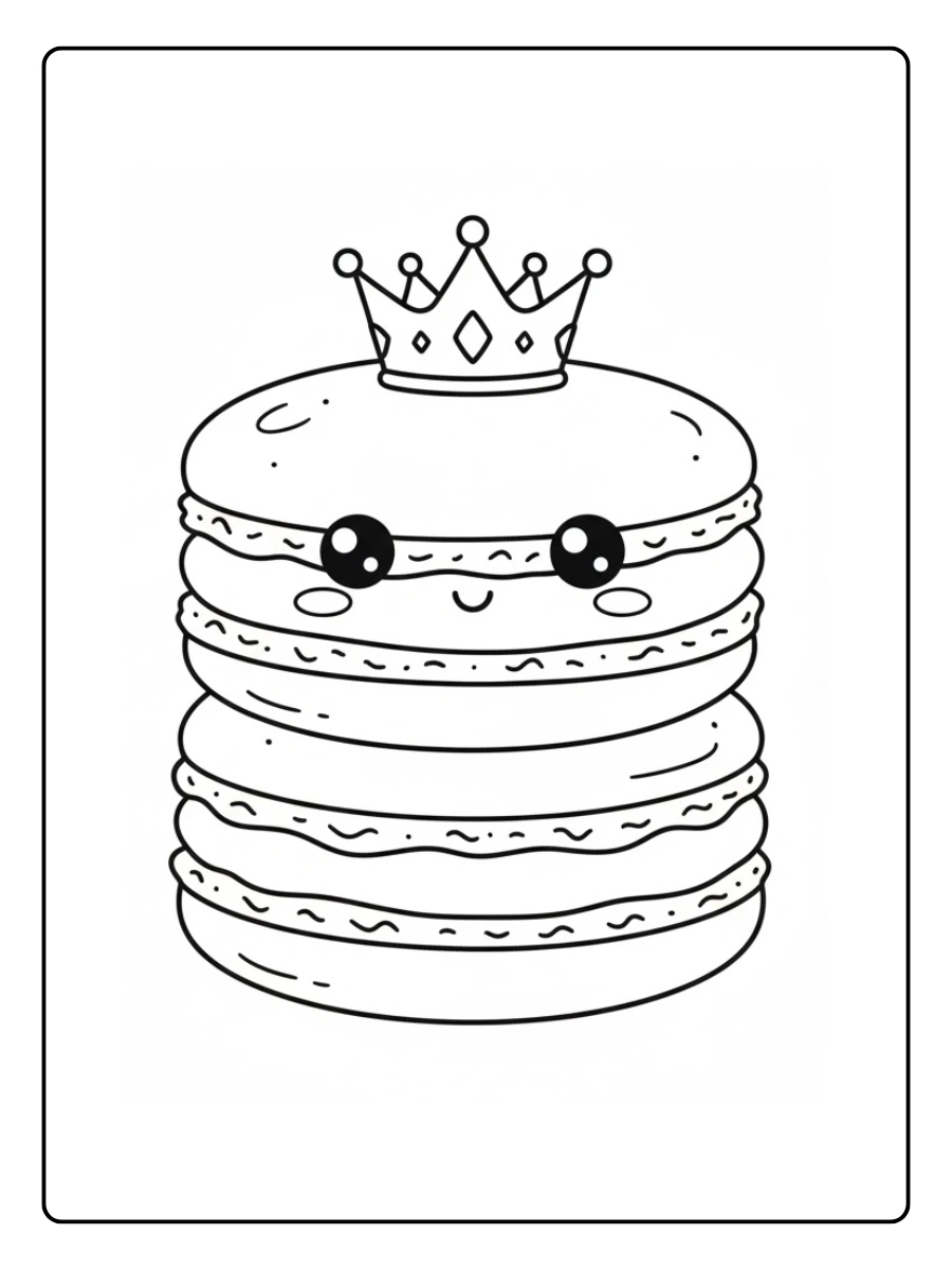 Un macaron à trois étages