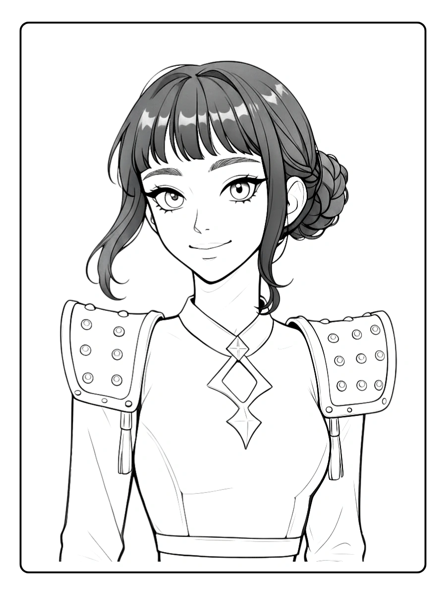 Zoey KPop Demon Hunters Coloring Pages (14)