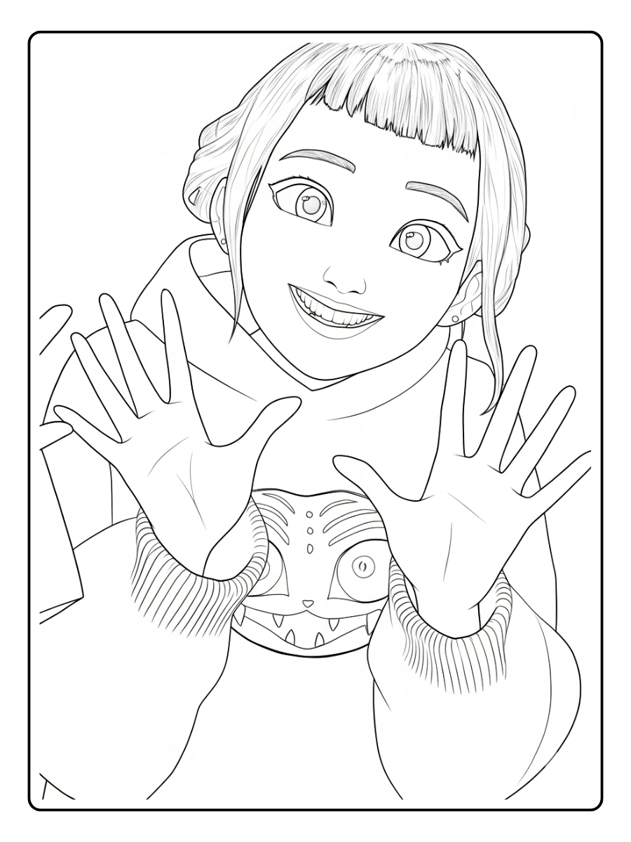 Zoey KPop Demon Hunters Coloring Pages (18)