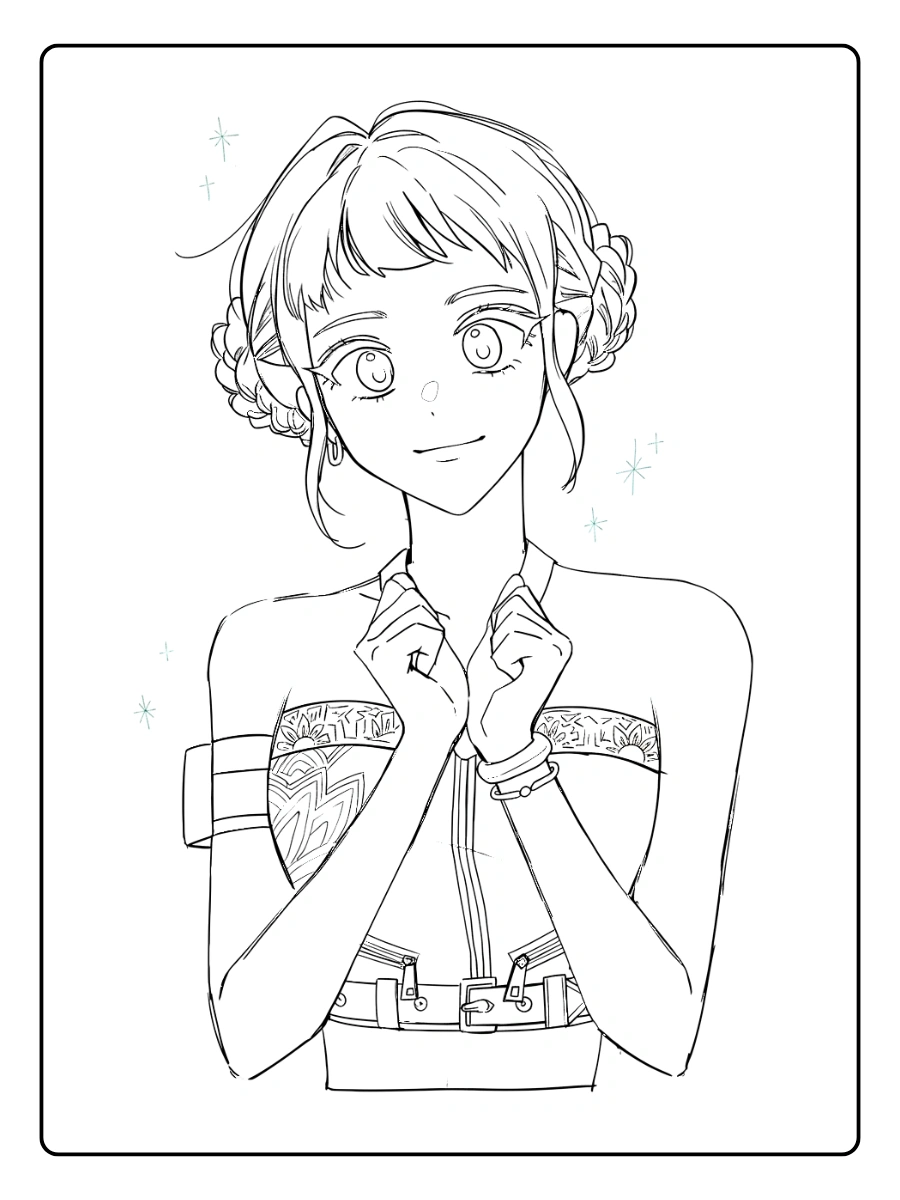 Zoey KPop Demon Hunters Coloring Pages (21)