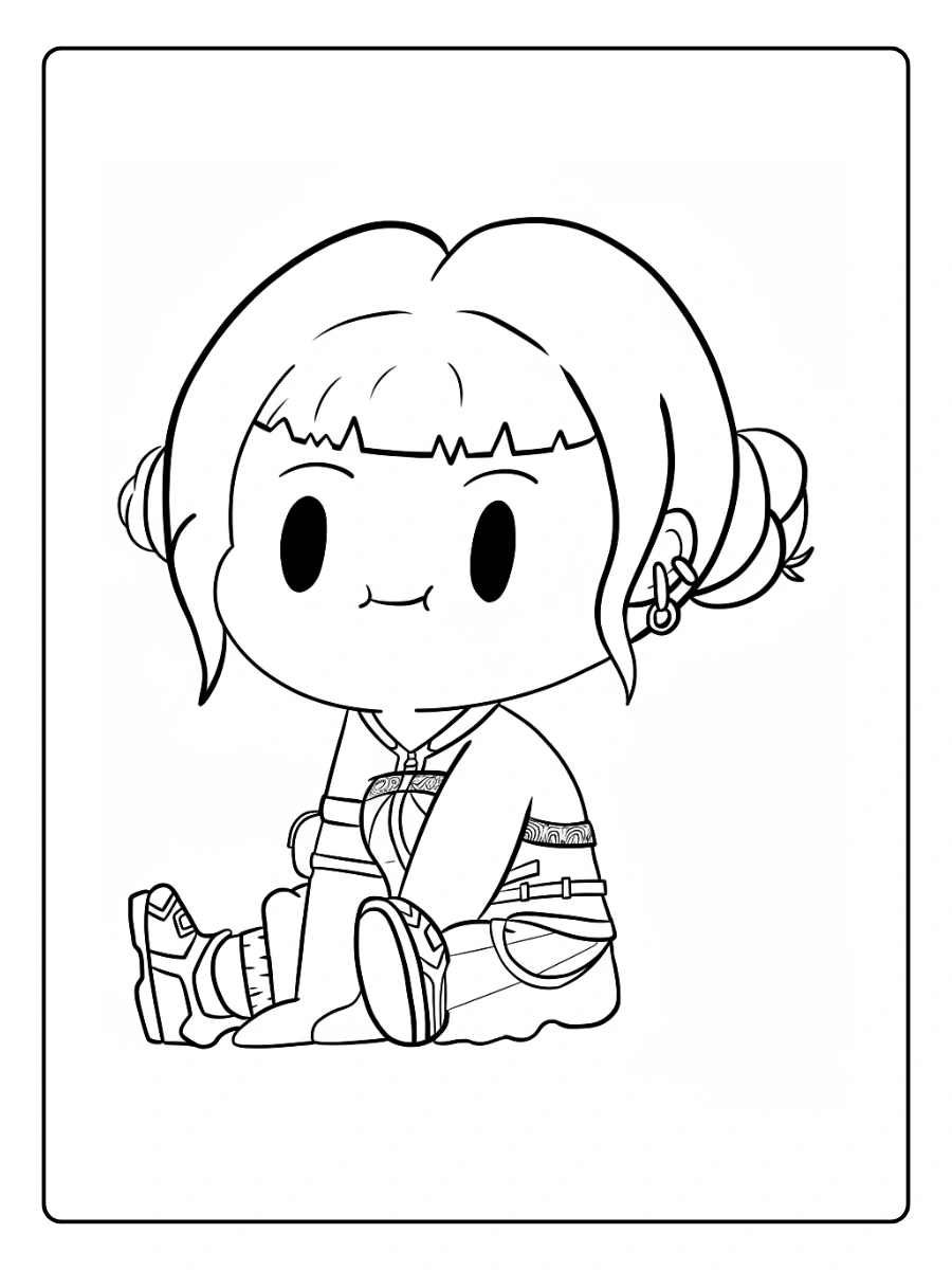Zoey KPop Demon Hunters Coloring Pages (5)