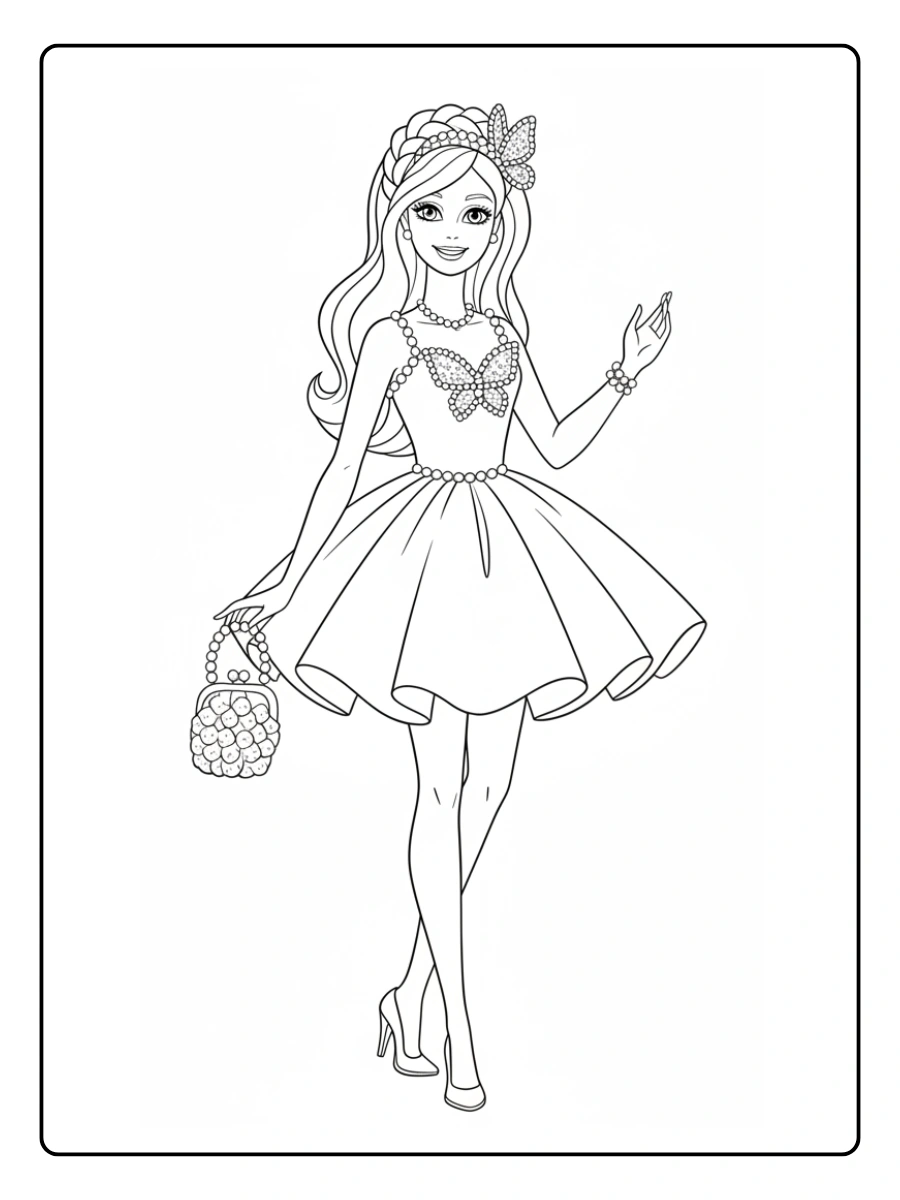 barbie coloriage (6)