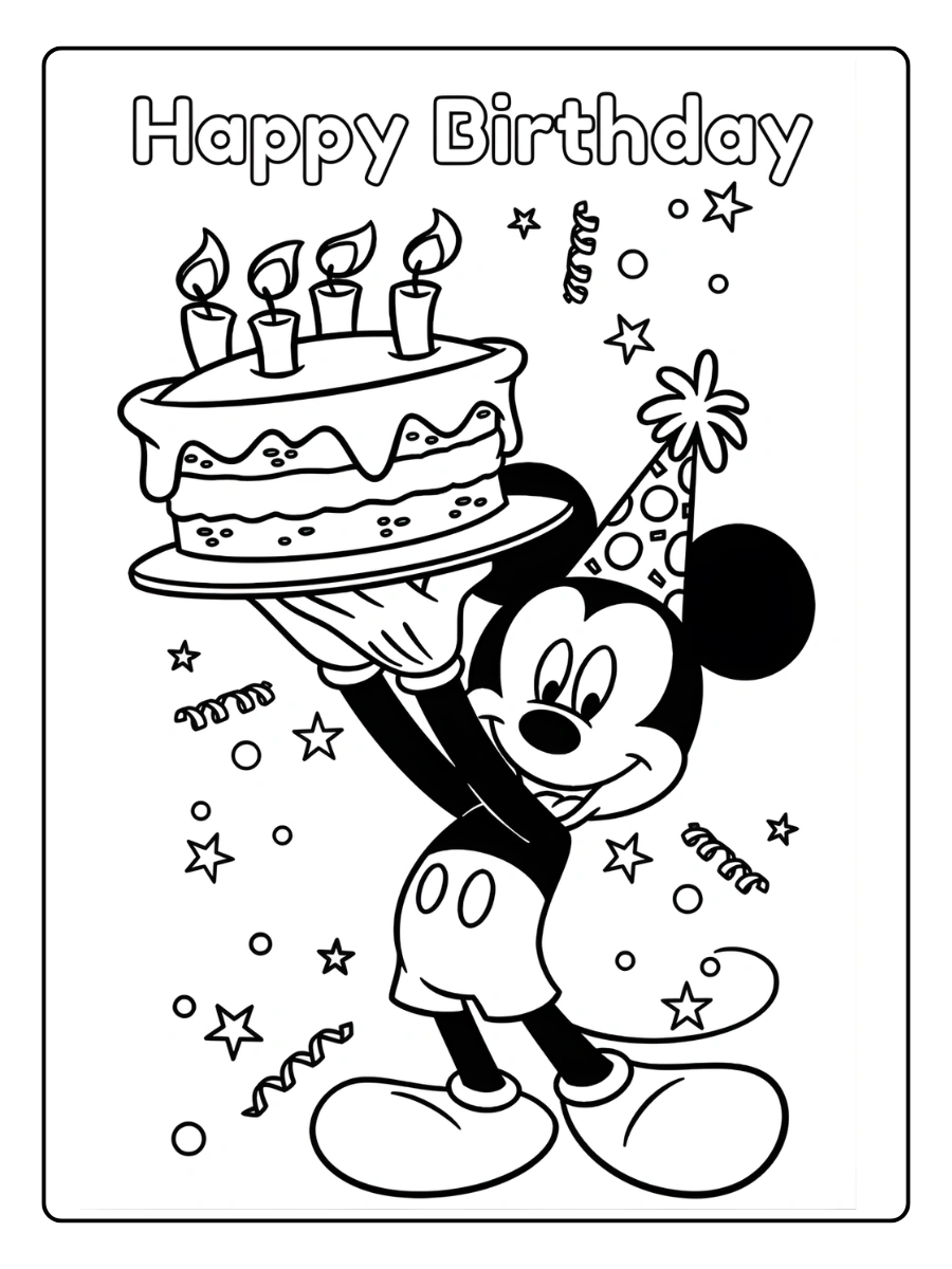 coloriage anniversaire disney (10)