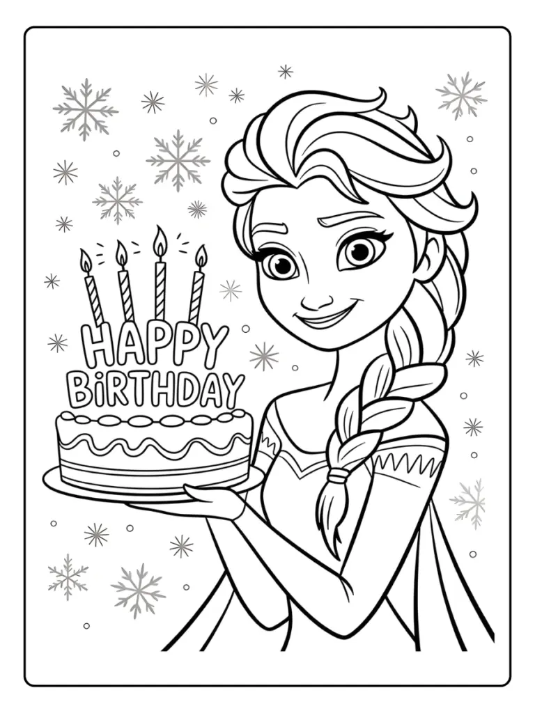 Coloriage Gratuit à Imprimer – Dessins à Colorier PDF & PNG 119 coloriage anniversaire disney (3)