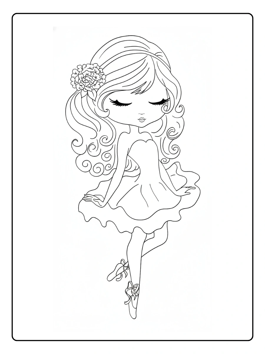 coloriage danseuse (4)