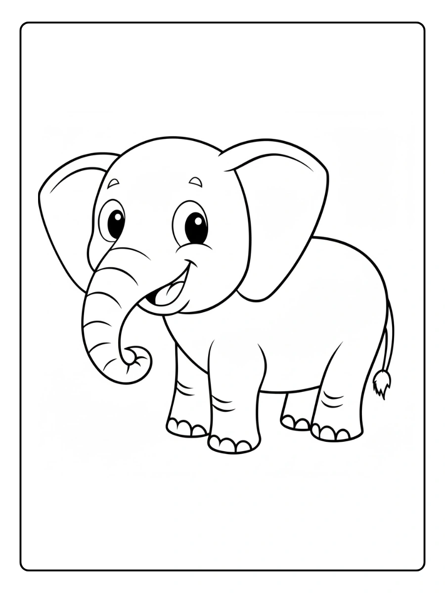 coloriage elephant (2)