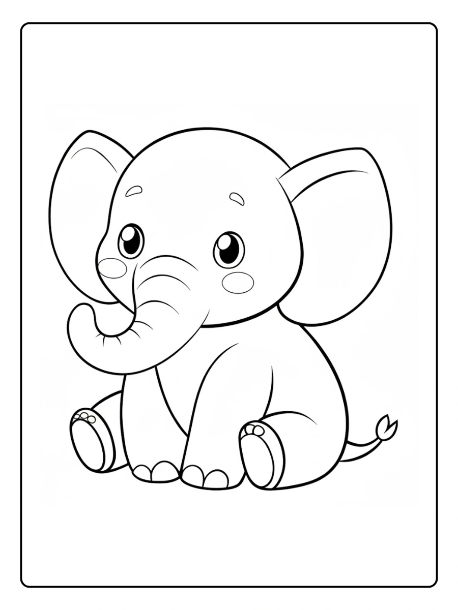 coloriage elephant (3)