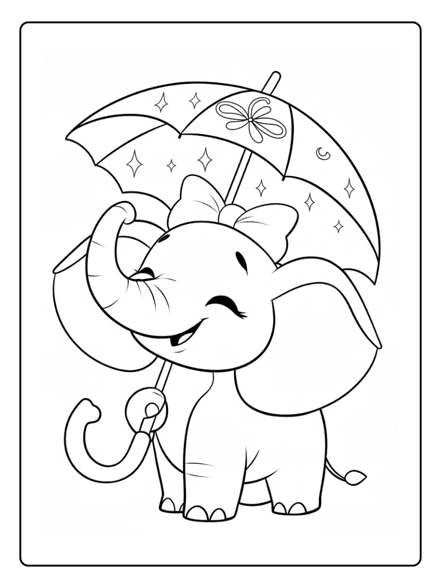 coloriage elephant (5)