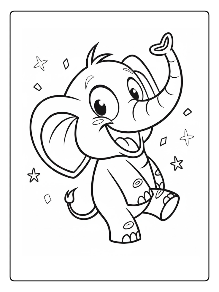 coloriage elephant (6)