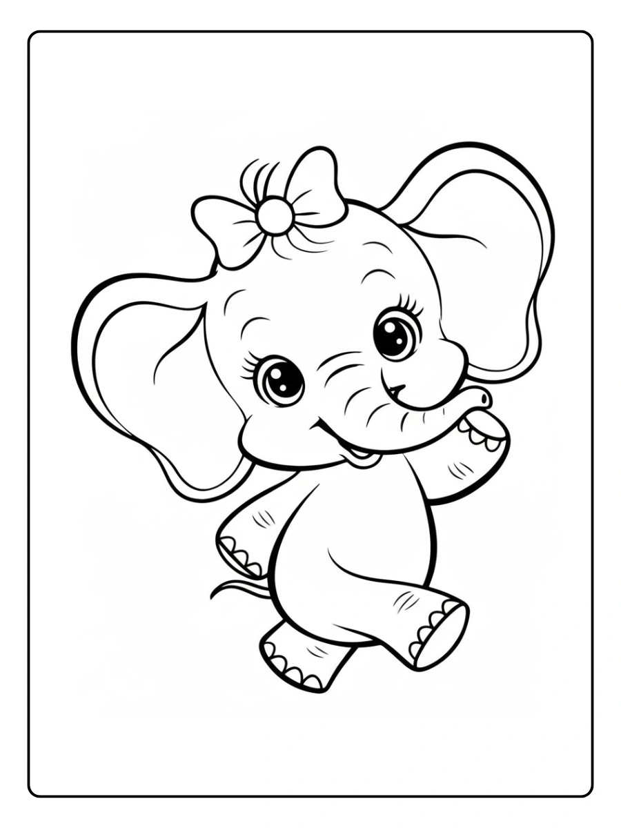 coloriage elephant (7)