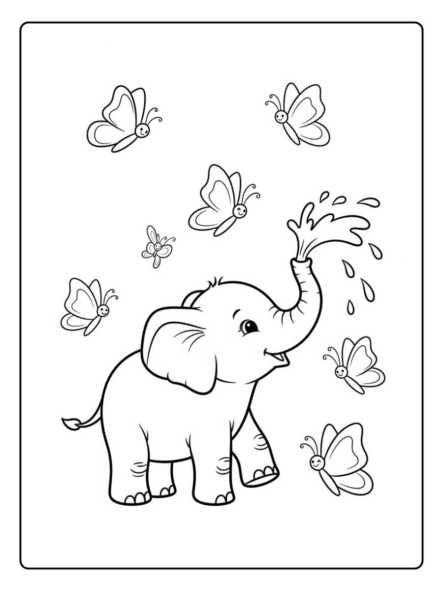 coloriage elephant (8)