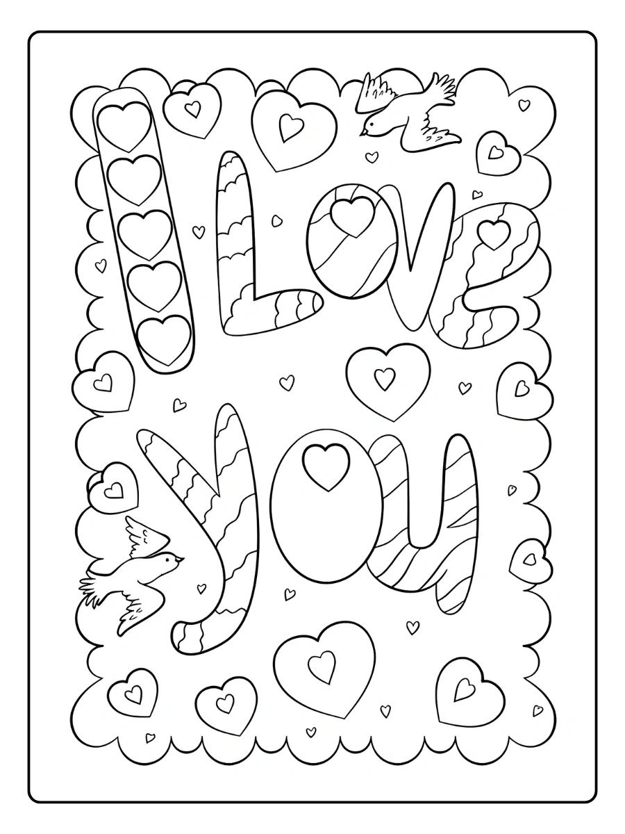 coloriage i love you (14)