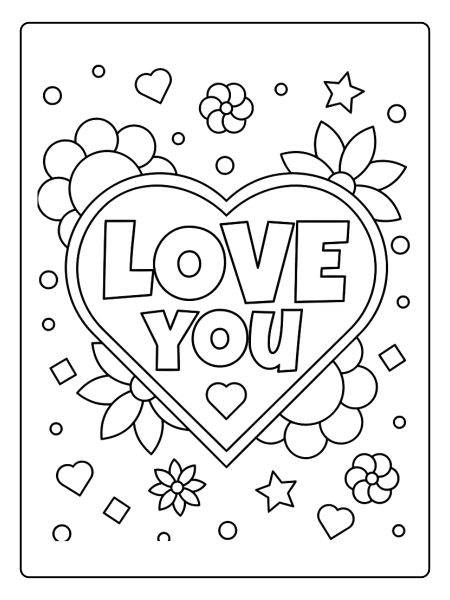 coloriage i love you (8)