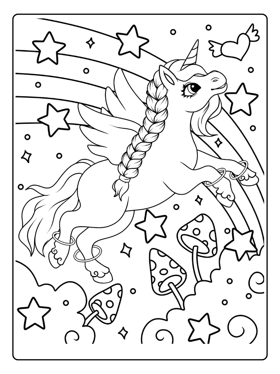coloriage licorne anniversaire (13)