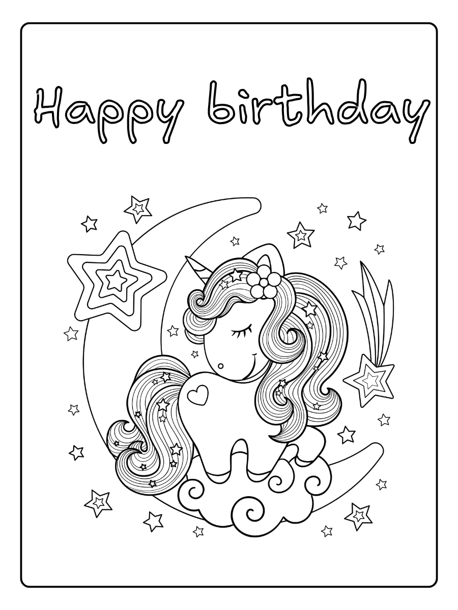 coloriage licorne anniversaire (8)