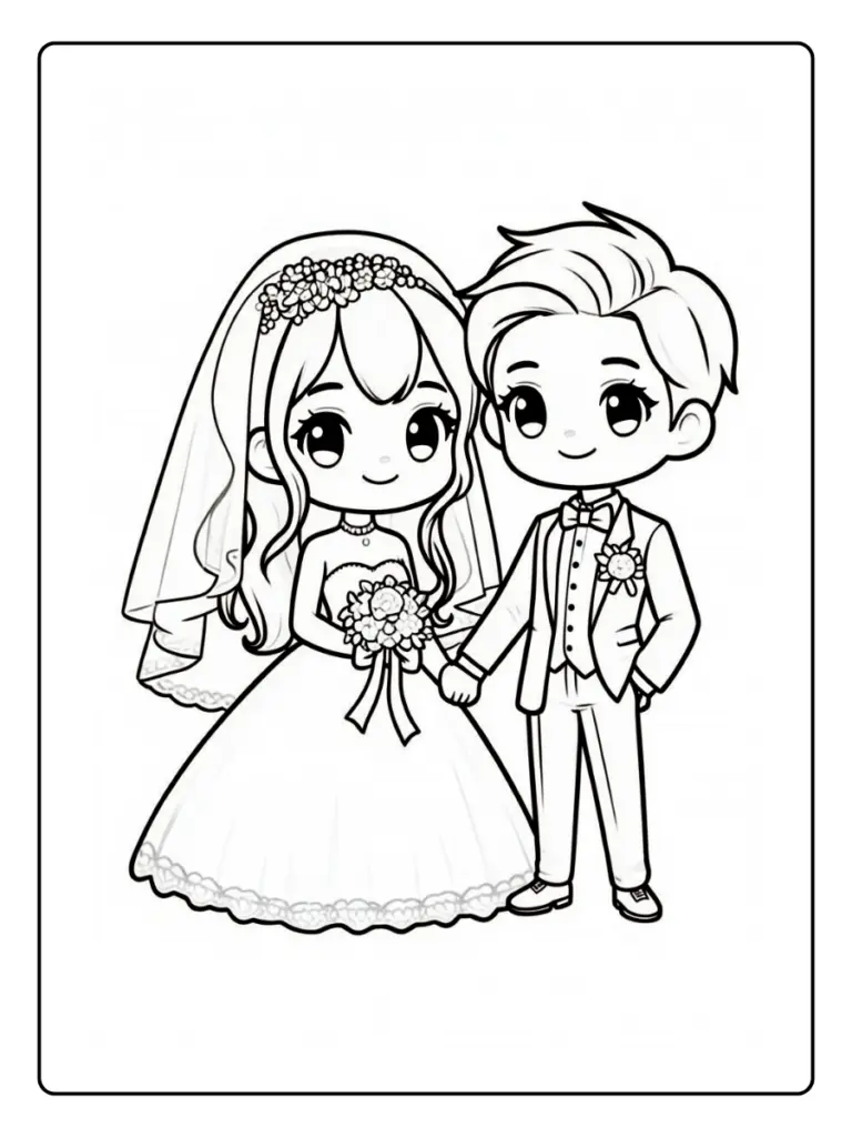 Coloriage Mariage