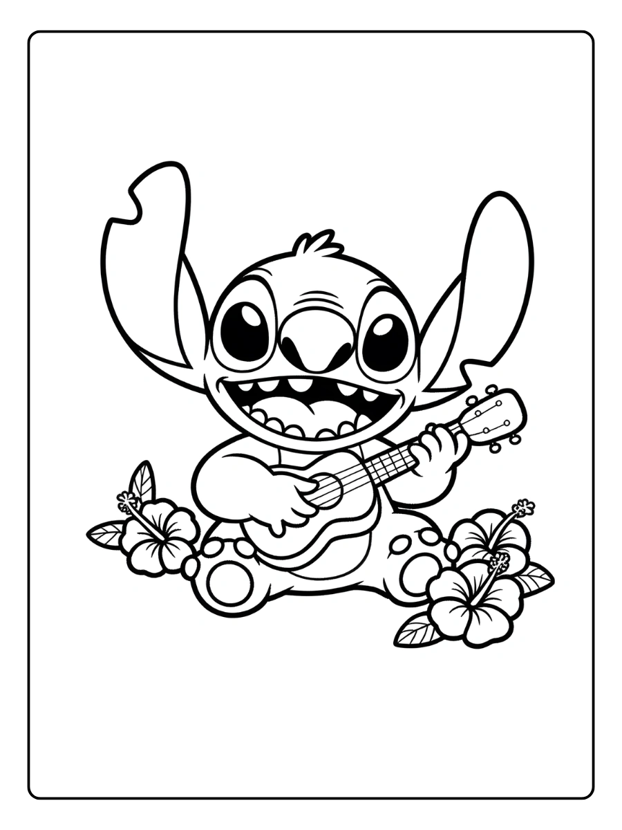 coloriage stitch anniversaire (9)