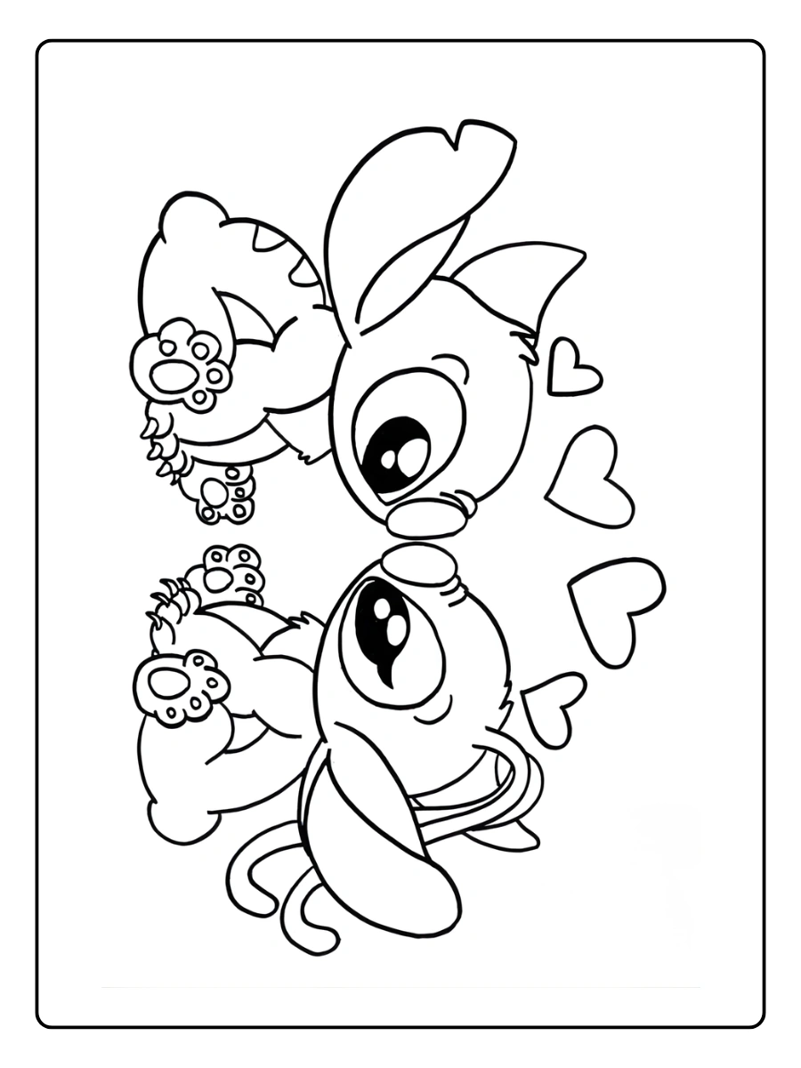 coloriage stitch coeur (10)