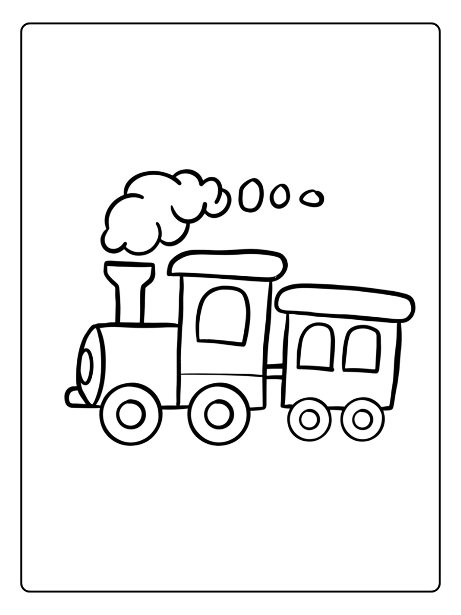 coloriage train (11)