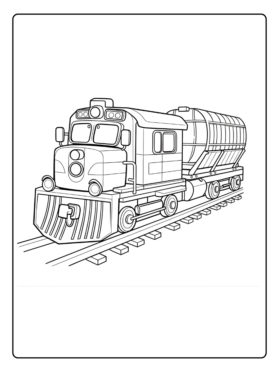 coloriage train (3)
