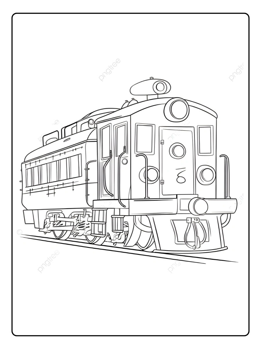 coloriage train (4)