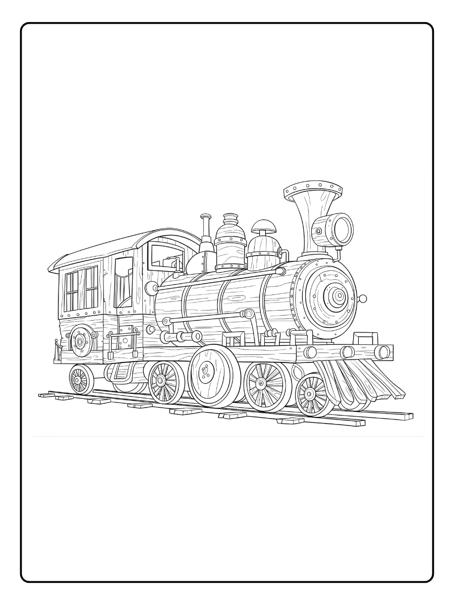 coloriage train (5)