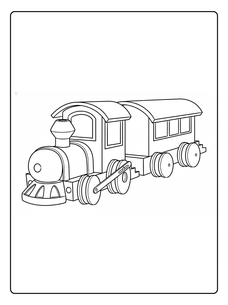 coloriage train (8)