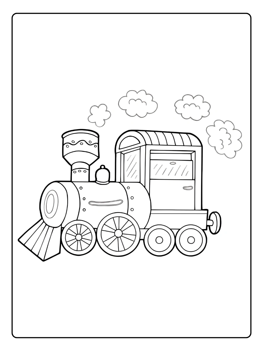coloriage train (9)