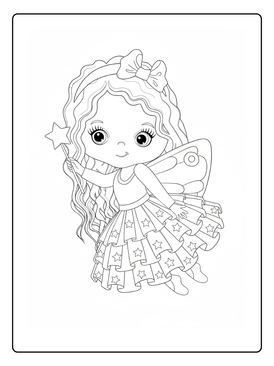 fée coloriage (5)