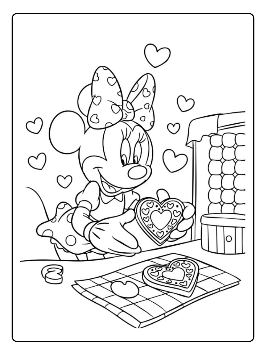 kawaii disney coloriage coeur (11)